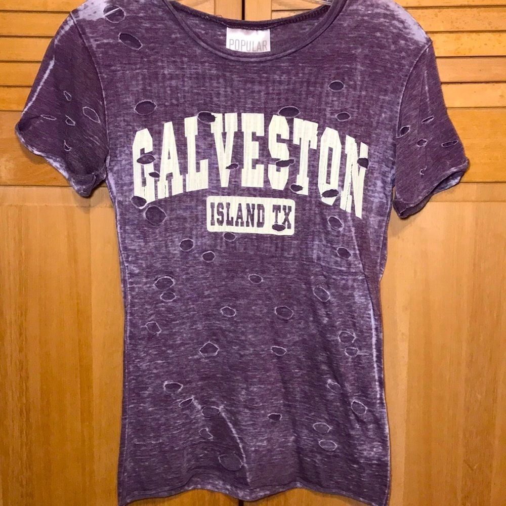Galveston, TX Beach Shirt. Size Medium